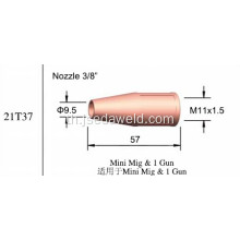 TWC หัวฉีดเชื่อม 21T37